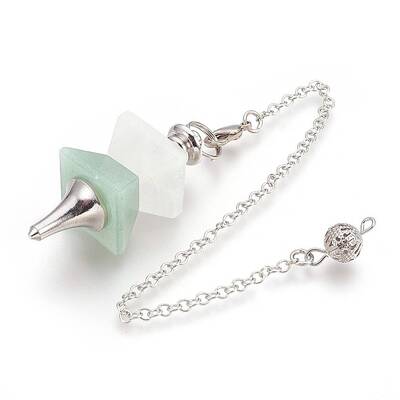 Natural Green Aventurine Dowsing Pendulums
