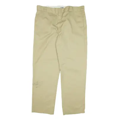 DICKIES 874 Workwear Trousers Beige Regular Straight Mens W40 L32