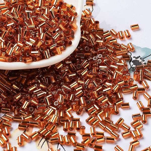 Baking Paint Glass Round Bugle Beads
