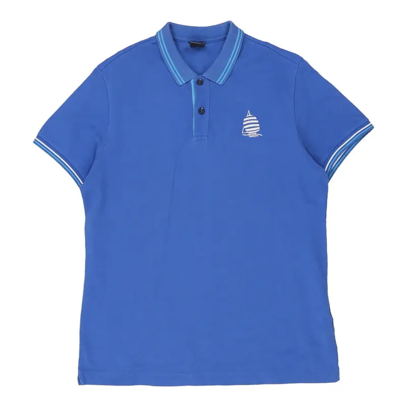 Marina Yachting Polo Shirt - Large Blue Cotton