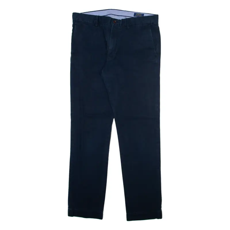 POLO RALPH LAUREN Mens Trousers Blue Slim Straight W34 L32