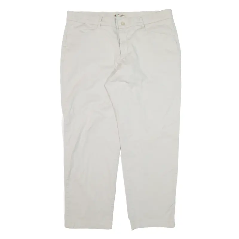 LEE Trousers Cream Relaxed Straight Womens W38 L29