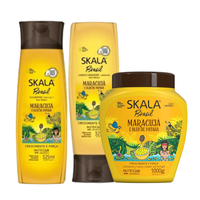 Skala Passion Fruit + Patua Oil Kit Hair Treatment Conditioning Cream for Curly Dry Weak Hair Mask Conditioner Haircare Shamp...