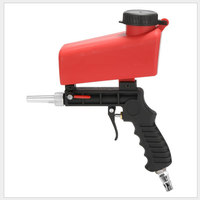 Sandblasting Gun with Nozzle, Handheld Glass TombstoneSprayer Sandblasting Machine, Anti-rust Sandblaster,Professional Car Bo...