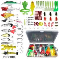 FINXTIDE 78PCS Fishing Lures Kit for Freshwater Bait Tackle Kit for Bass Trout Salmon Fishing Accessories Tackle Box Includin...