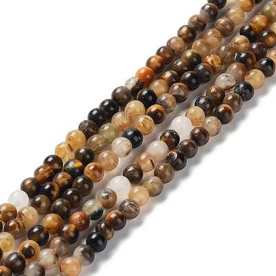 Natural Yellow Tiger Eye Beads Strands