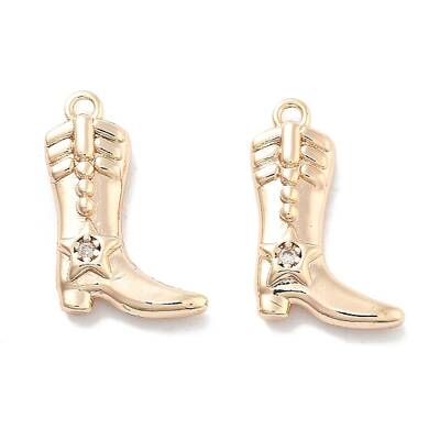 Brass Micro Pave Cubic Zirconia Pendants