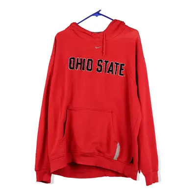 Ohio State University Nike College Hoodie - Large Red Cotton Blend