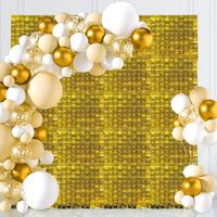 Diy Square Sequin Wall Backdrop, 24pcs/set Shimmer Party Decor Backdrop for Birthday Wedding Anniversary, Bedroom Refresh Dec...