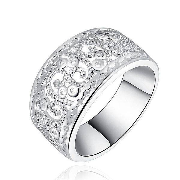 Vintage Elegant Fashion Style Brass Hollow Out Metal Rings