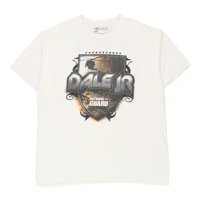 Dale Jr Nascar Nascar T-Shirt - Large White Cotton