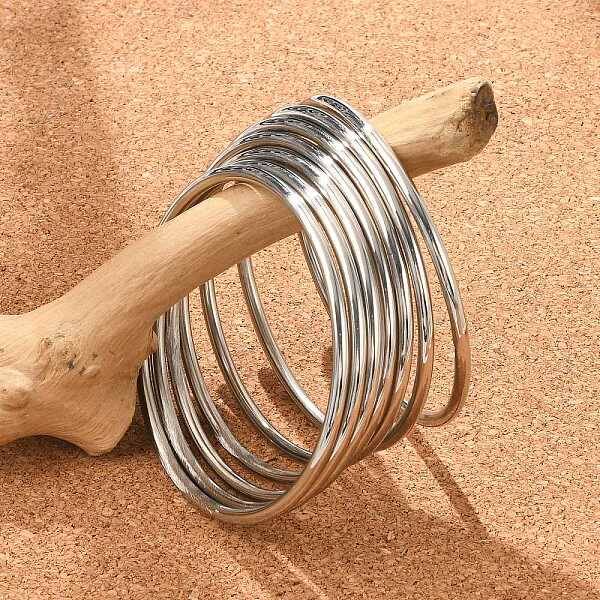 Non-Tarnish Fashion 304 Stainless Steel Buddhist Bangle Sets
