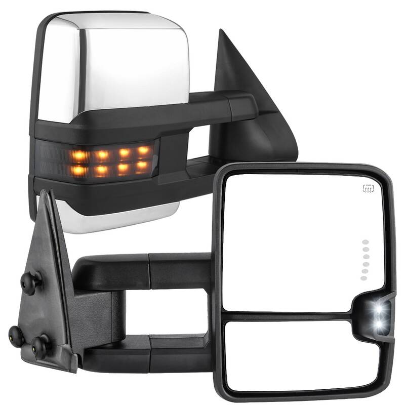 YITAMOTOR® 2003-2006 Chevy Silverado/GMC Sierra/Cadillac Escalade Towing Mirrors, Power heated w/ Turn Signal