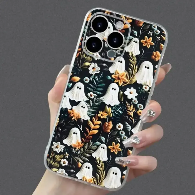 Halloween Themed Phone Case, Shockproof & Anti-fall Phone Protective Cover, Decorative Phone Protector Case, Anti-drop Phone ...