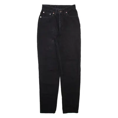 LEVI'S 13512-0260 Made In USA Womens Jeans Black Tapered 90s W22 L28