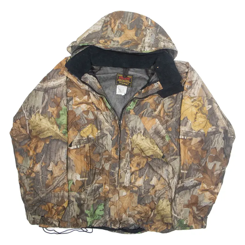 STEARNS Realtree Mens Jacket Green Hooded 2XL