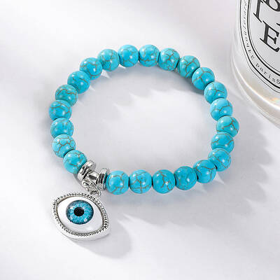 Beaded Bracelet Women's Set Popular Bohemian Ethnic Style Turquoise Bracelet