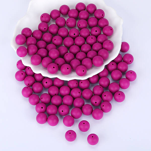 Round Silicone Focal Beads