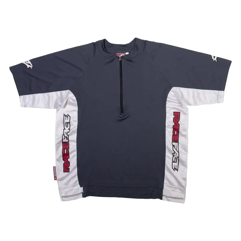 RACE FACE Mens Jersey Grey 1/4 Zip L