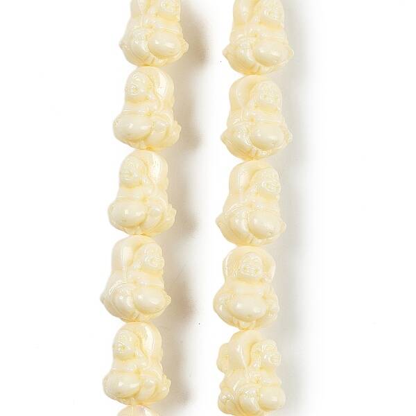 Synthetic Coral Carved Beads Strands