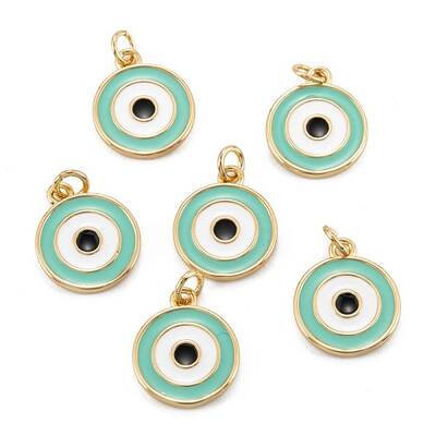 Brass Enamel Pendants