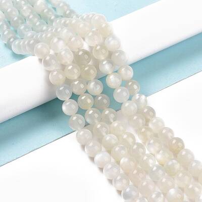 Natural White Moonstone Beads Strands