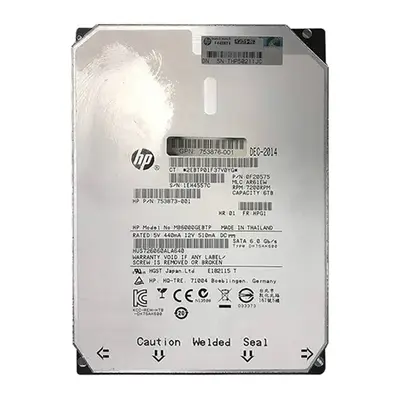 753876-001 HP 6TB 6Gb/s SATA 7200 3.5-Inch Hard Drive