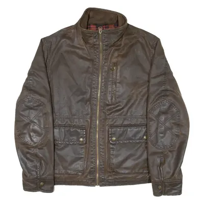 M&S Padded Mens Jacket Brown XL