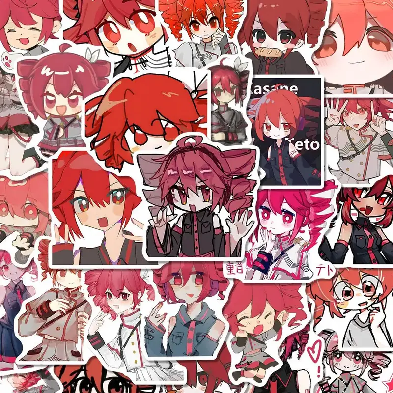Anime Character Pattern Sticker, 64pcs/set Waterproof Self Adhesive Decor Paper, Decor Sticker for Gift Greeting Card Water B...