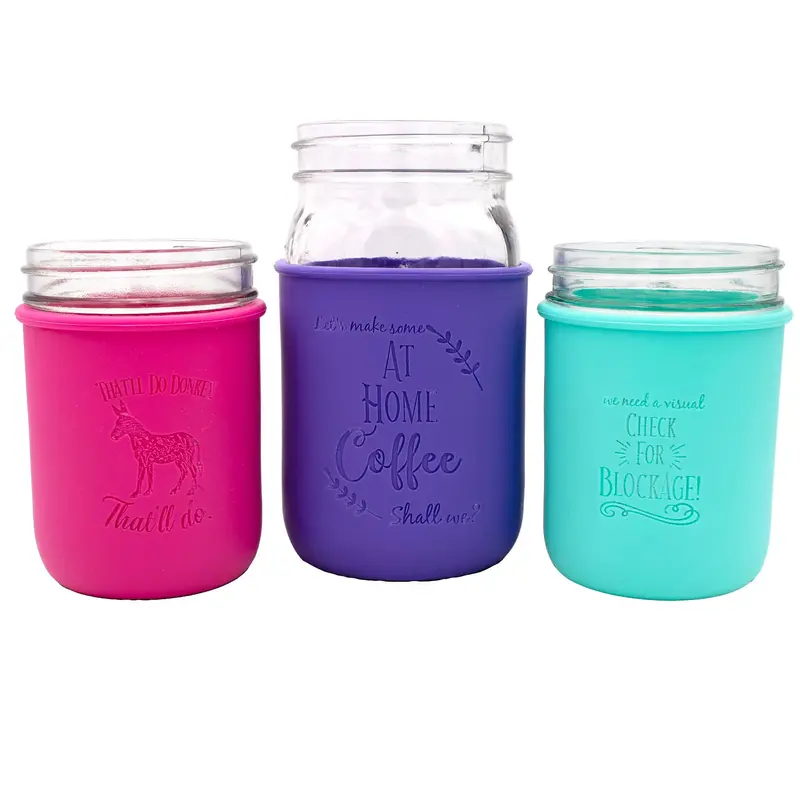 Abbie Jean Laser Engraved Quart and Wide Mouth Pint Sleeves