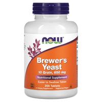 NOW Foods Brewer's Yeast, 650 mg, 200 Tablets
