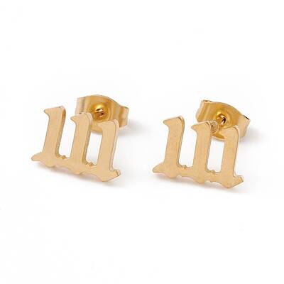 Number Earrings