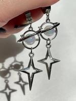 Star Design Pendant Earrings, Fashionable Jewelry for Women & Girls, Constellation Earring, Trendy All-match & Exquisite  C...
