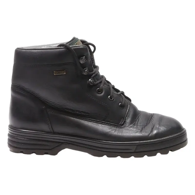 MEPHISTO Lace-Up Boots Black Leather Womens UK 6