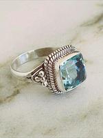 Vintage Elegant Rhinestone Ring, Fashion Moissanite Ring for Women & Girls, Trendy All-match & Exquisite Jewelry for Birthday...