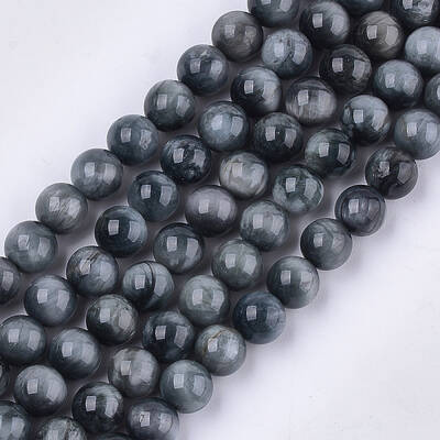 Natural Hawk's Eye Beads Strands