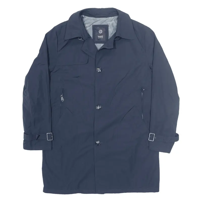 BUGATTI Trench Jacket Blue Mens L