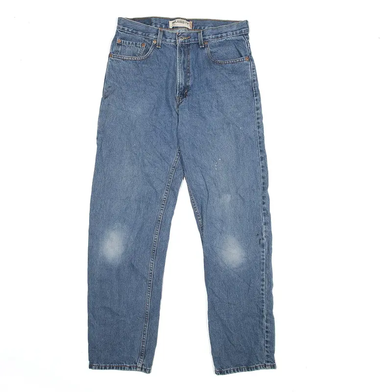 LEVI'S 550 Jeans Blue Denim Relaxed Tapered Mens W34 L34