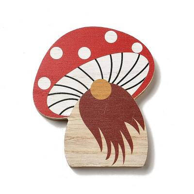 Autumn Single Face Printed Wood Cabochons