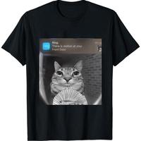 Ring Cat with Motion Meme - Funny Cat Shirt, Parody Tees, Funny Cat, Cat Meme, Meme Shirts, Shitpost Shirt, Silly Shirts Cott...