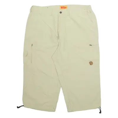 FJALLRAVEN Outdoor Cargo Mens Trousers Green Regular Straight W36 L21