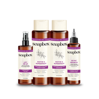 Soapbox Biotin & Superfruit Shampoo + Conditioner Set - Voluminous Hair Boost with Vegan Collagen, Aloe & Shea - Color-Safe, ...