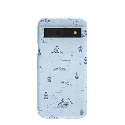 Powder Blue Camp Nights Google Pixel 8a Case
