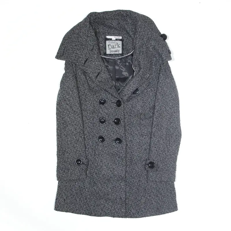 TOTALLY DARK BEAUTY Wool Blend Jacket Grey Womens S