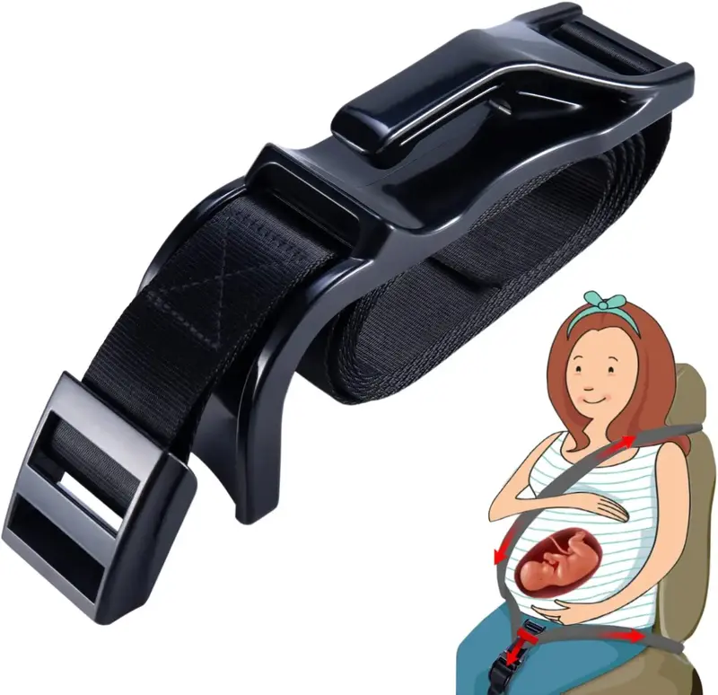Seat Adjuster Adapter Hook, Prevent The Abdomen from Stress, Suitable for Pregnant Women Pregnancy seat Cover Adjuster