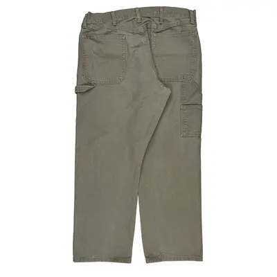 Unbranded Carpenter Trousers - 34W 29L Grey Cotton | Size: 34″ waist
