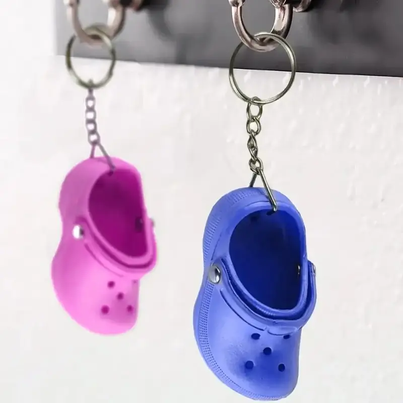 Random Color Cute Shoe Shaped Phone Charm, 1 Count Unique Keychain Bag Accessories, Phone Pendant Car Decoration