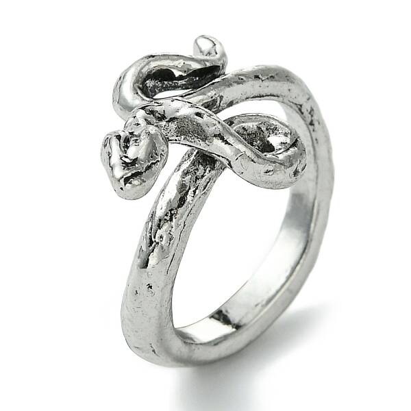 Snake Alloy Open Cuff Rings