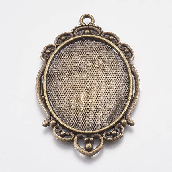 Tibetan Style Pendant Cabochon Settings