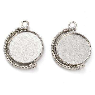 Zinc Alloy Pendant Cabochon Settings
